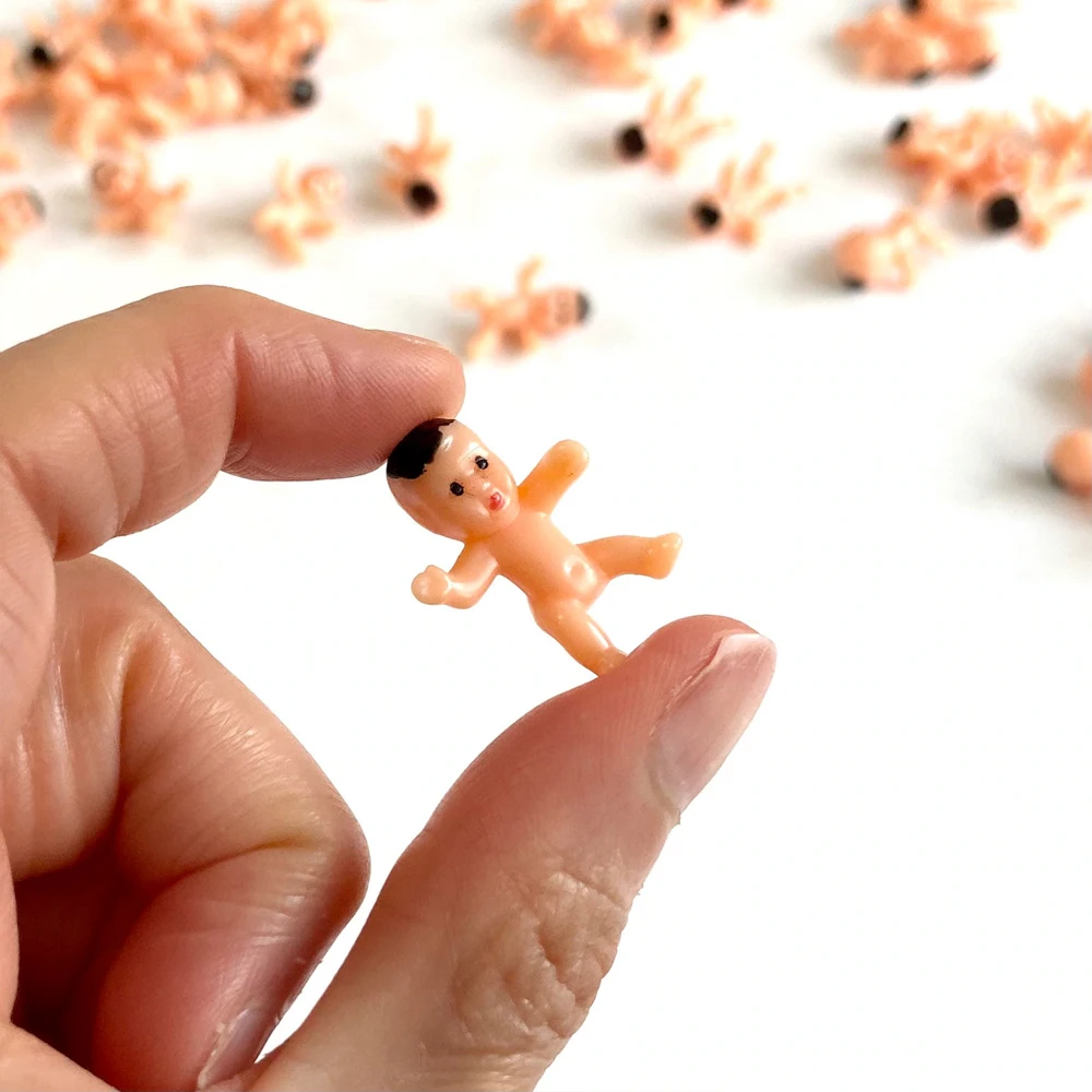 10/30/50pcs Micro Mini Plastic Babies Miniatures Figurines, Fun Potted Plant DIY Home Party Favor Decoration Supplies - Image 2