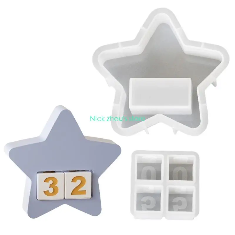 E15E Набор прочных силиконовых форм для подсвечников с обратным отсчетом для поделок разных размеров