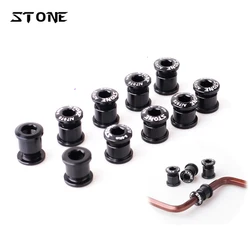 Stone Bike Chainring Bolts Alloy 7075 Road Fixed Gear Chainwheel Crankset Screws Nuts Hex Allen Bicycle Parts