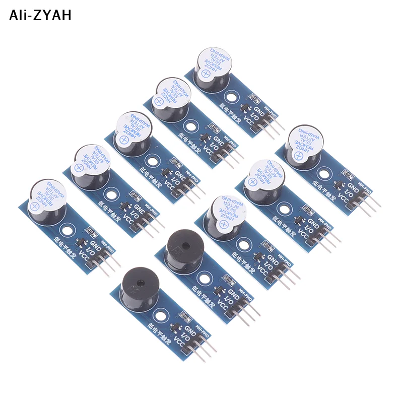 

【A6t】Активно-пассивный модуль зуммера для Arduino, триггер низкого уровня 5 В, совместим с Raspberry Pi ESP32, высококачественный набор для самостоятельной сборки