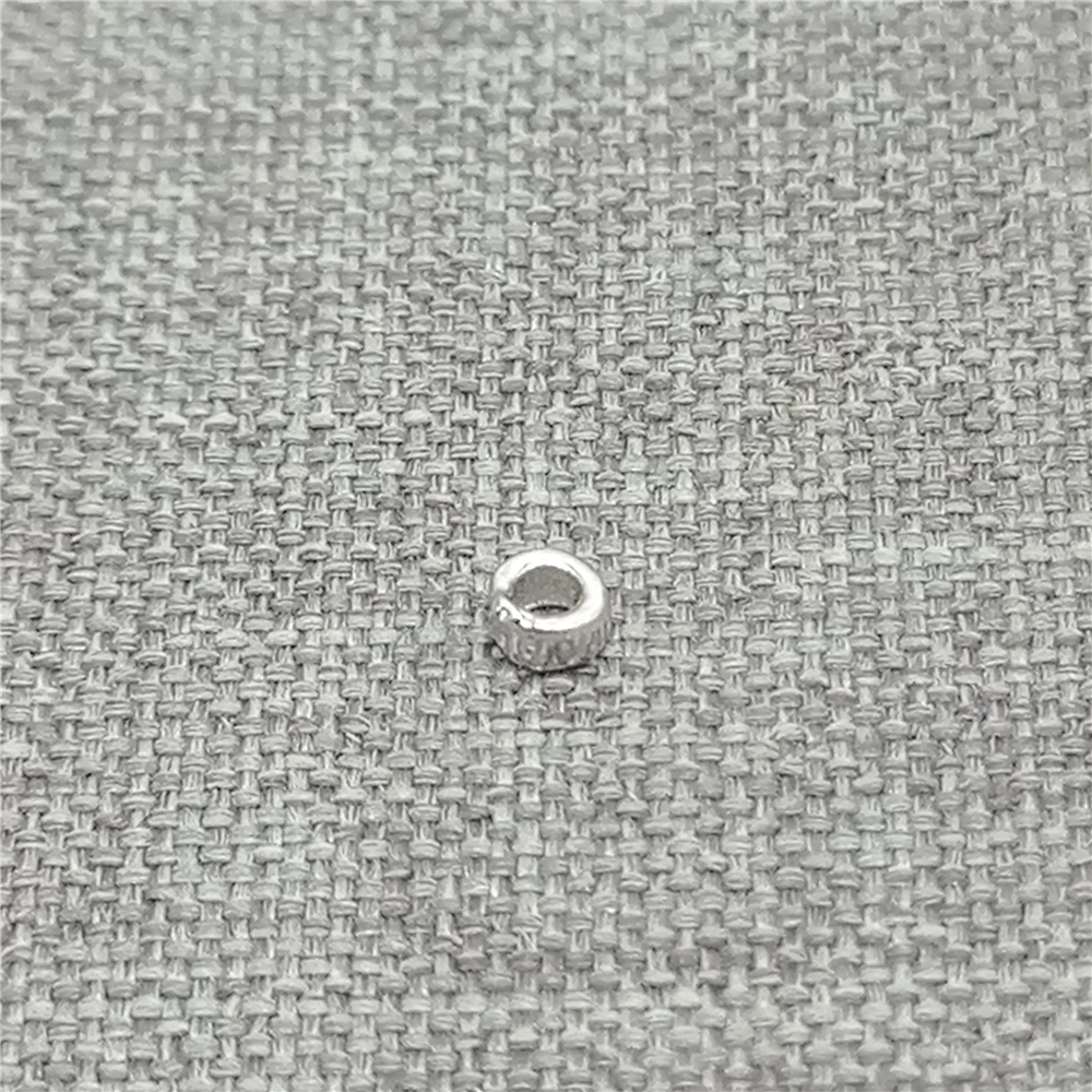 Sterling Silver Tiny Donut Bead Gold Plated Seed Bead for Bracelet 2.5mm 3.5mm