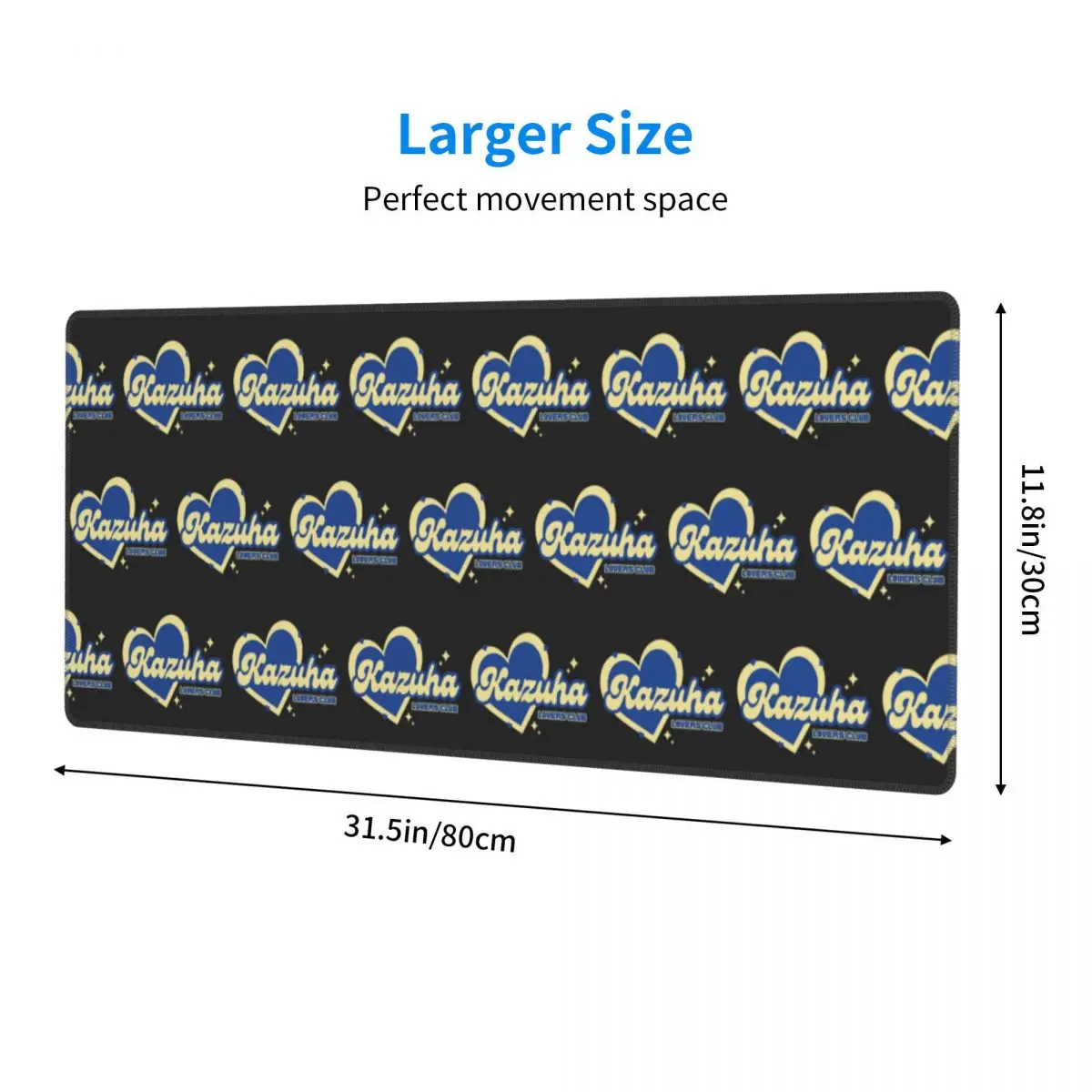 Kazuha Lovers Club Large Mouse Pad Computer Keyboard Mouse Mat Gaming PC Laptop Desk Mat Office Accessories Table Mats