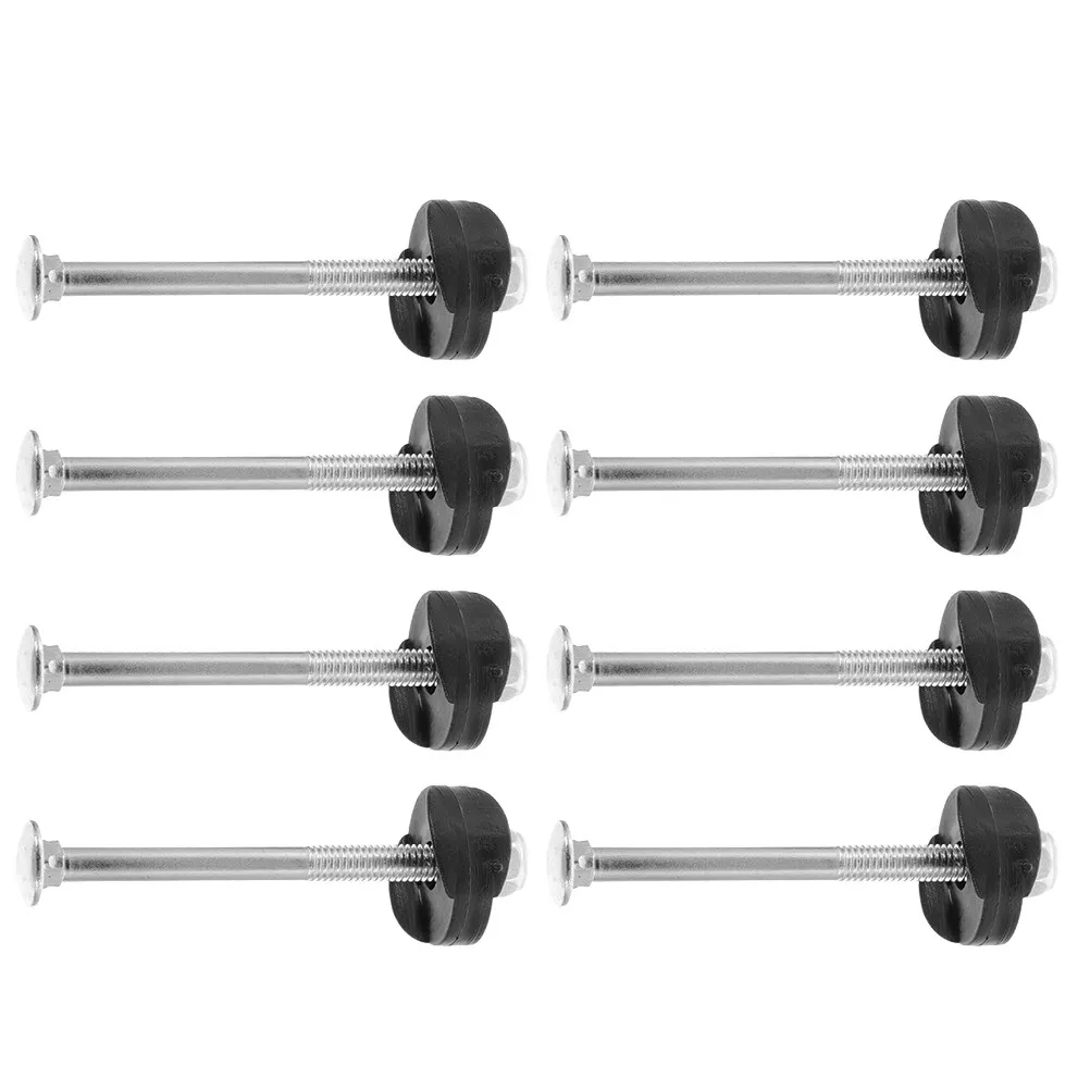 8Sets Professional Trampoline Screws Galvanized Steel Fixation Tools for Indoor Outdoor Kids Trampolines Shake Proof Safety