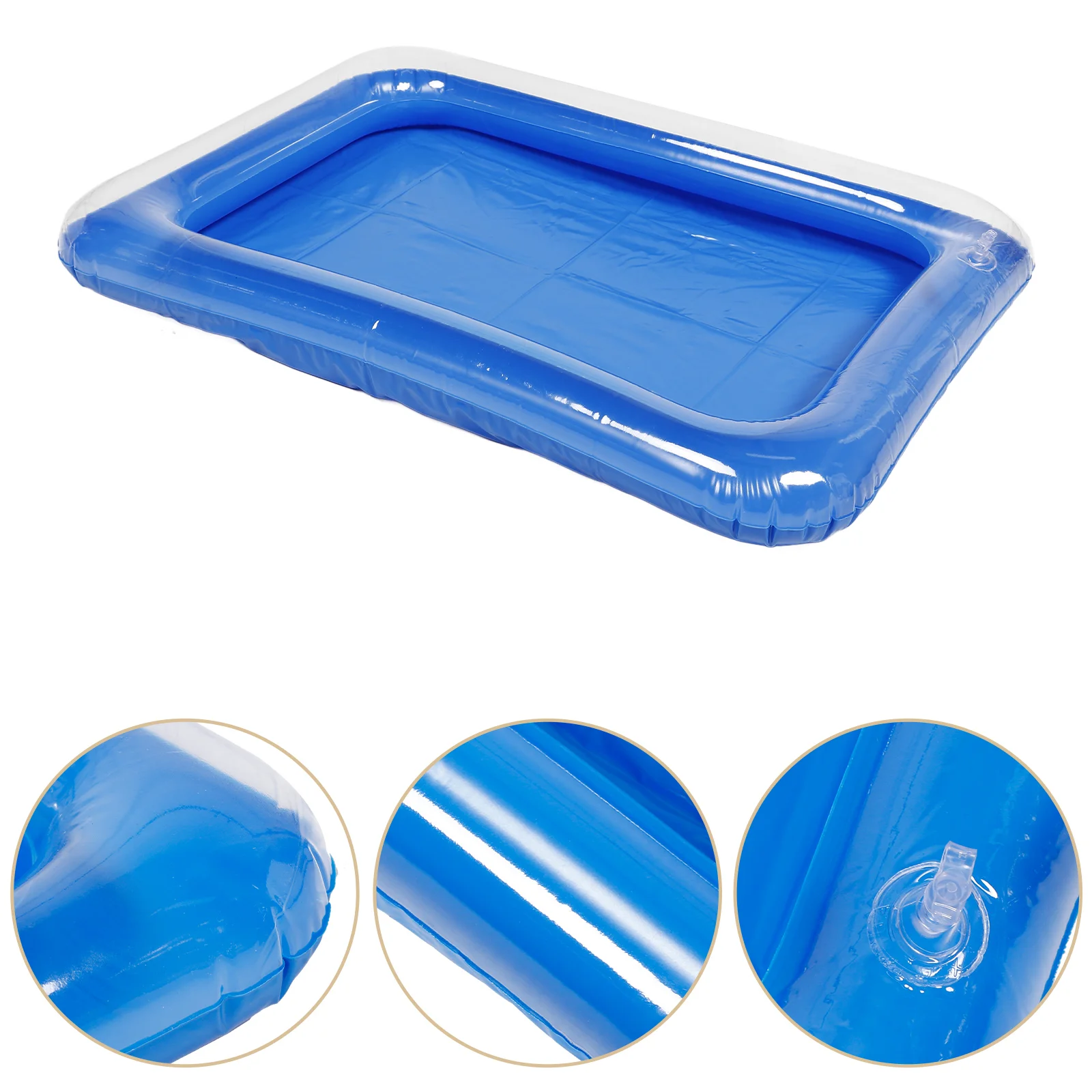 Mini Pool Inflatable Swimming Kids Toys Dolls Playset Drink Floats Blue Pvc Sand Tray for Child