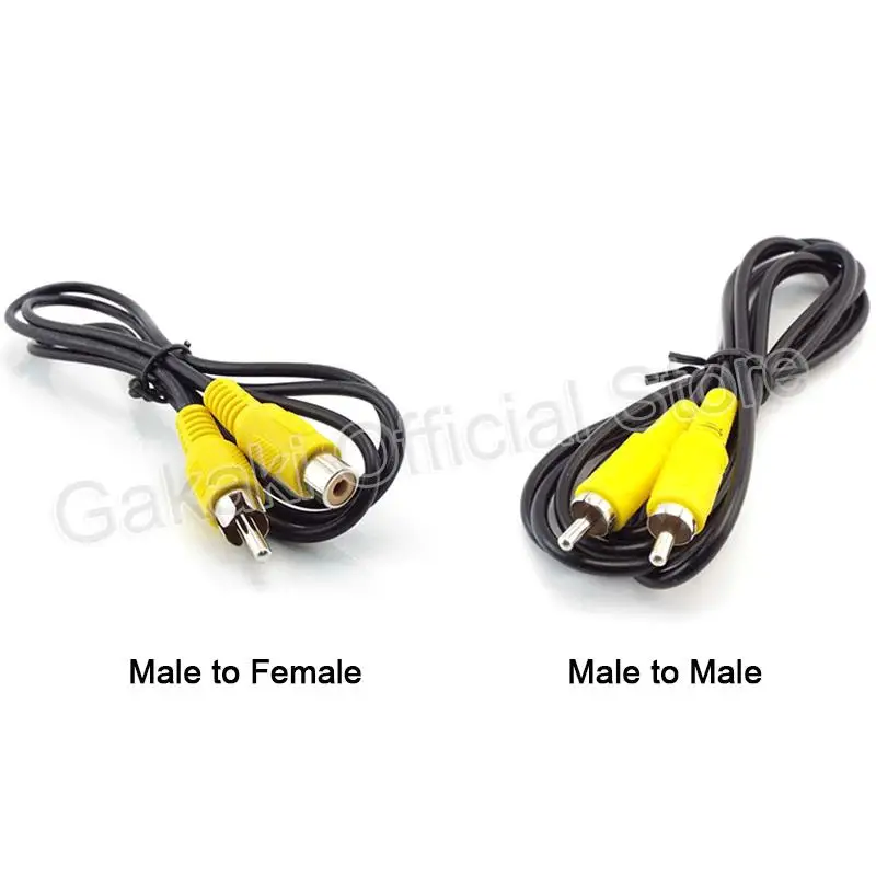 M/M M/F RCA Connector Audio Cables Video Cable Extension wire Cord Male Female Plug