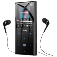 Reproductor de MP3 Oilsky de 64GB, reproductor de música Digital portátil sin pérdidas con Bluetooth 5,0, Radio FM, altavoz incorporado, botón táctil, voz