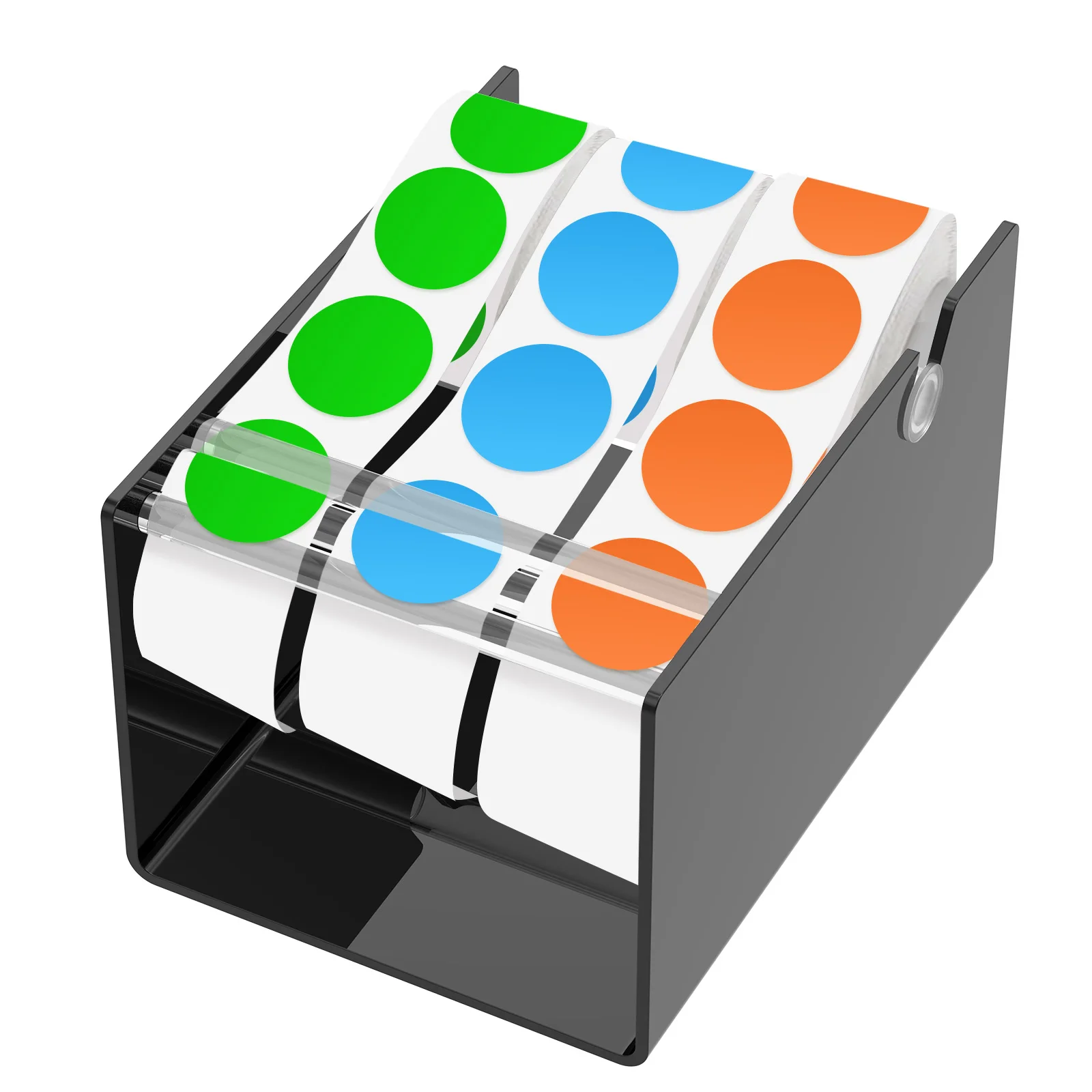 manual-label-sticker-dispenser-for-rolls-of-stickers-adjustable-tabletop-acrylic-holder-for-multiple-rolls-in-classroombusiness