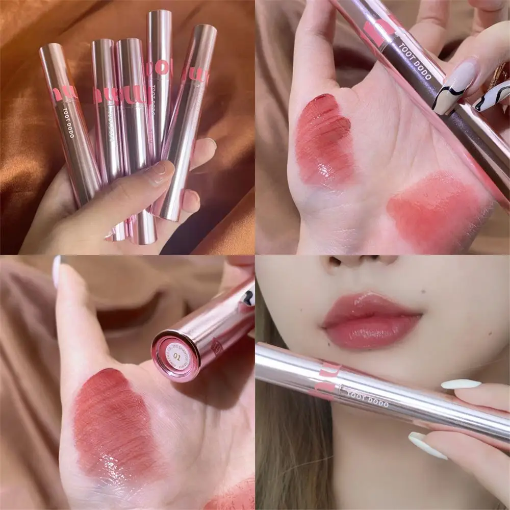 Glass Lip Glaze Translucent Easy To Apply Delicate And Smooth Fresh Glowing Moisturizing Lip Gloss Glowing Water Luster Retro