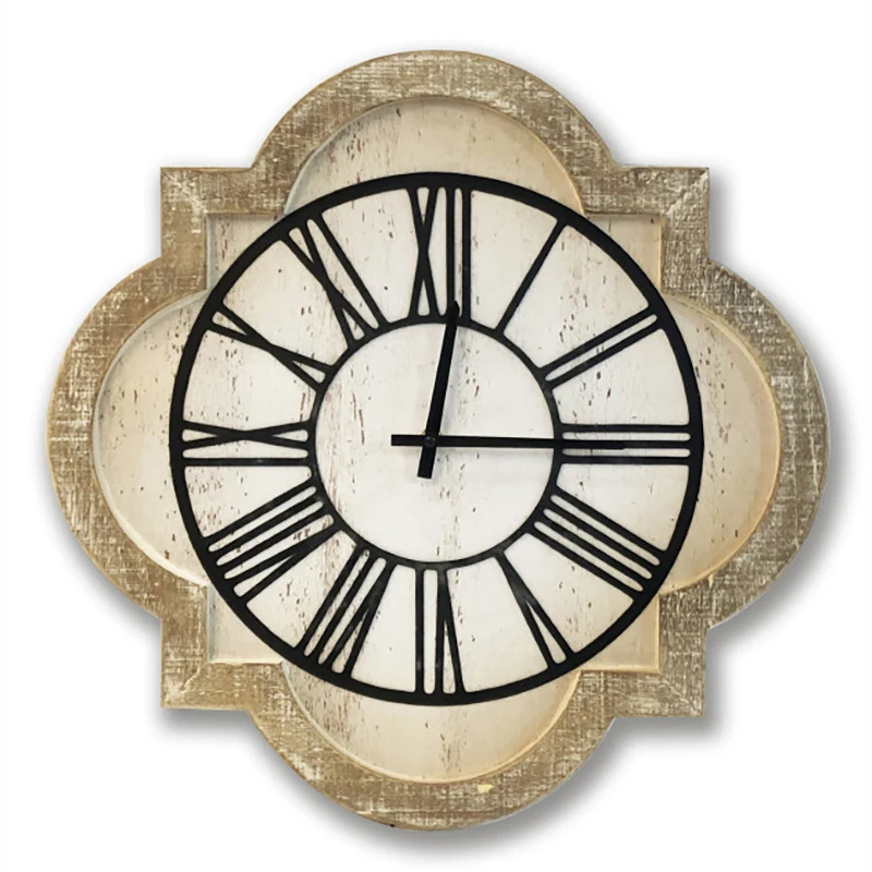 Farmhouse Wooden Wall Mounted Clock