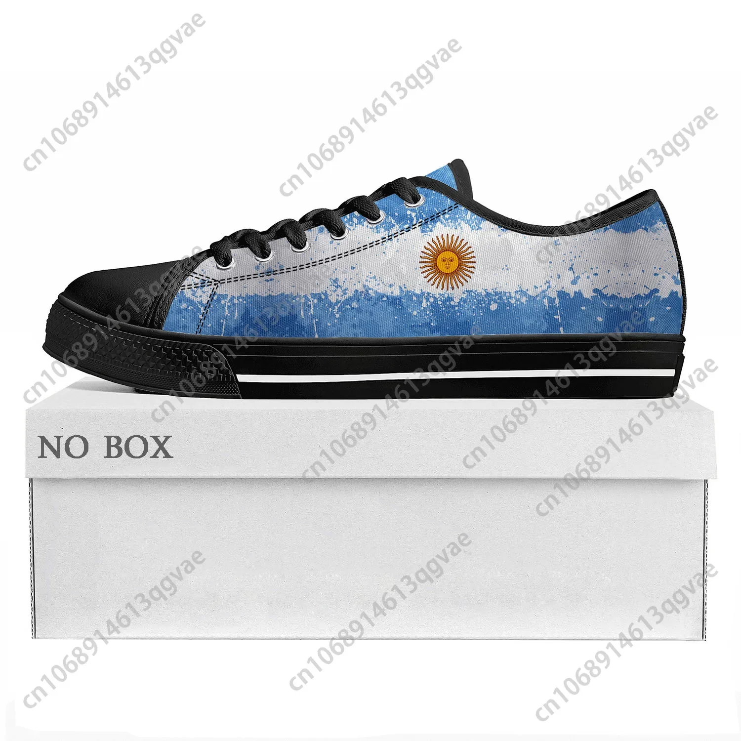 Argentine Flag Low Top High Quality Sneakers Mens Womens Teenager Canvas Sneaker Argentina Prode Casual Couple Shoes Custom Shoe