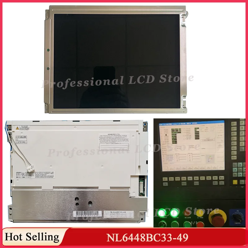 NL6448BC33-49 Original 10.4 Inch LCD Display Screen NL6448BC33 49 104BLM36 For Fan uc machine  640*480