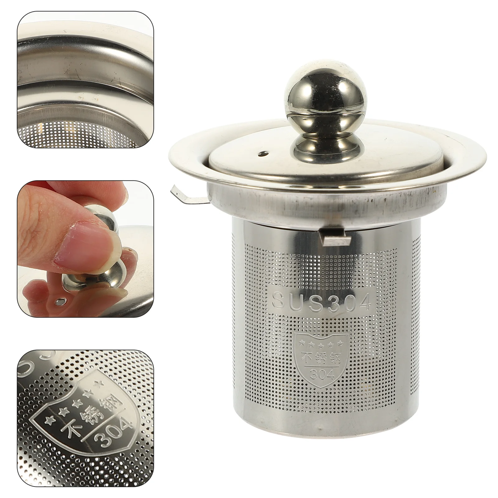 Teapot Strainer Room Accessories Metal Infuser Insert Replacement Filter Screen Home Mesh Supplies Stainless Steel