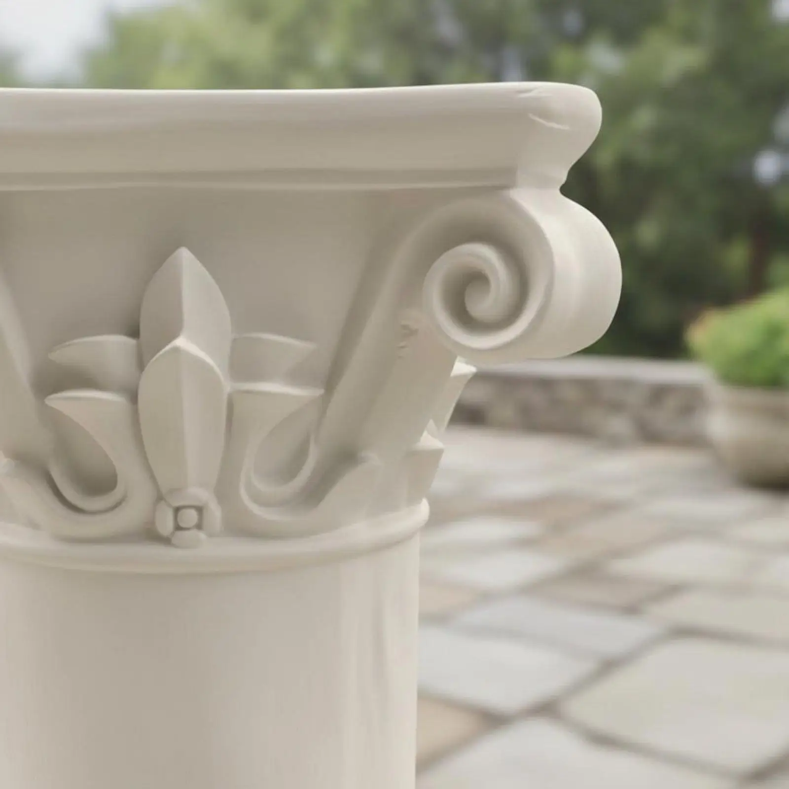 Outdoor Column Resin Roman Decorative Pillar Multifunctional Support Stand for Garden Indoor Hallway Villa