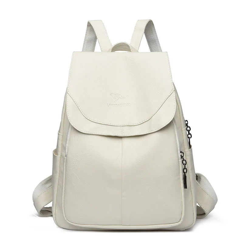korean-style-leather-shoulder-bag-women's-backpack-commuter-casual-crossbody-bag-travel-leisure-hiking-bag-fashionable