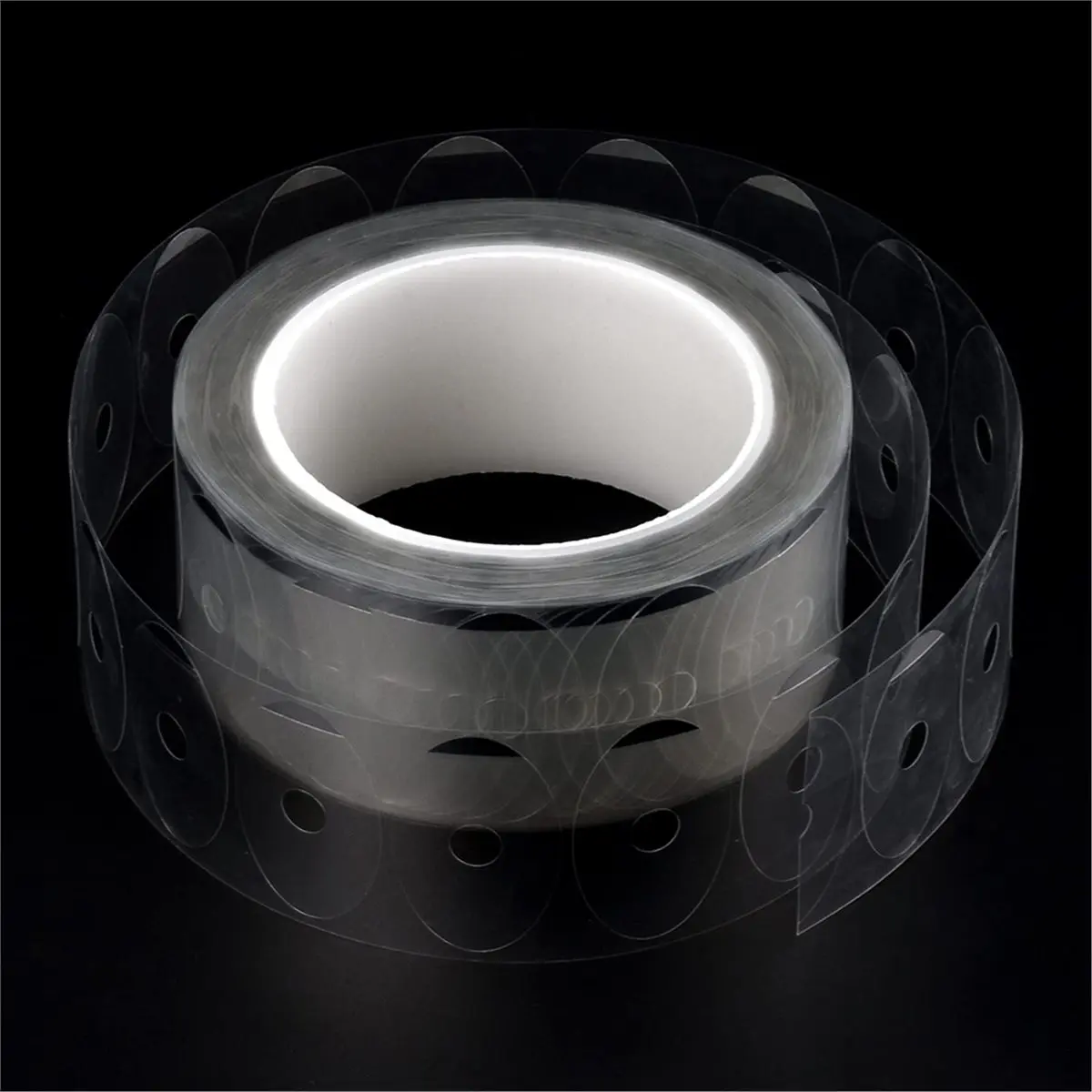 1000 Pcs Clear Lens Blocking Pads - Optical Grinding Oval Anti-Slip Adhesive Tapes for Eyeglass Edging(40mmx26mm)