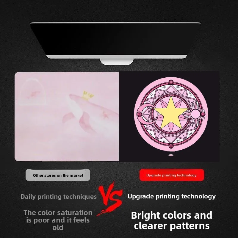 EWEADN Round Mouse Pad Office Desktop Pad Small Computer Mouse Pad Advanced Sense Girls Simple