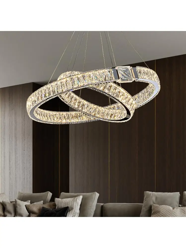 

Современные роскошные светодиодные хрустальные люстры, освещение для дома, виллы, гостиной, столовой, украшения, потолочные подвесные светильники, светильники для внутреннего освещения