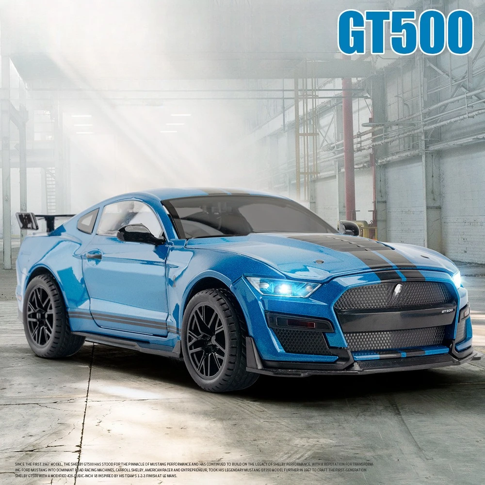

1:18 Mustang GT500 Alloy Car Model Ornament Children's Toy Gift Diecast Alloy Car Model Collectible