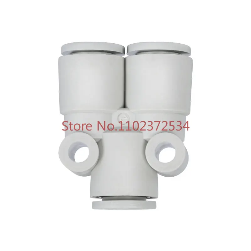 10 pieces Pneumatic connector Y-type three-way pipe quick plug KQ2U04/06/08/10/12-00A/08A/10A/12A