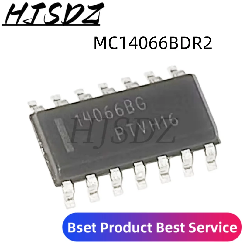 10Pcs Mc14066Bdr2G 14066Bg Mc14066Bdg Mc14066Bd 14066B Mc14066Bdr2 Mc14066Bg Mc14066 Quad Interruptor Analógico/Multiplexador Quad Novo