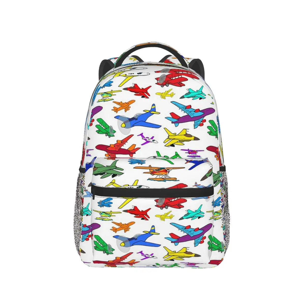 

Colorful Airplanes Backpack Hot Sale Daypack Large Capacity Kids BookBag School Bag Shoulder Bags for Men Women