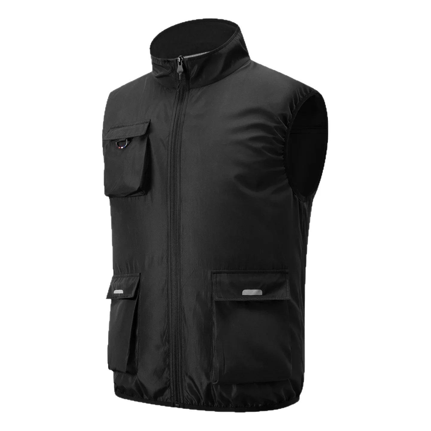 New Mens Cooling Fan Suit Reflective Strips Air Conditioning Workwear Outdoor Welding Summer Heat Reduction Breathable Vest Top