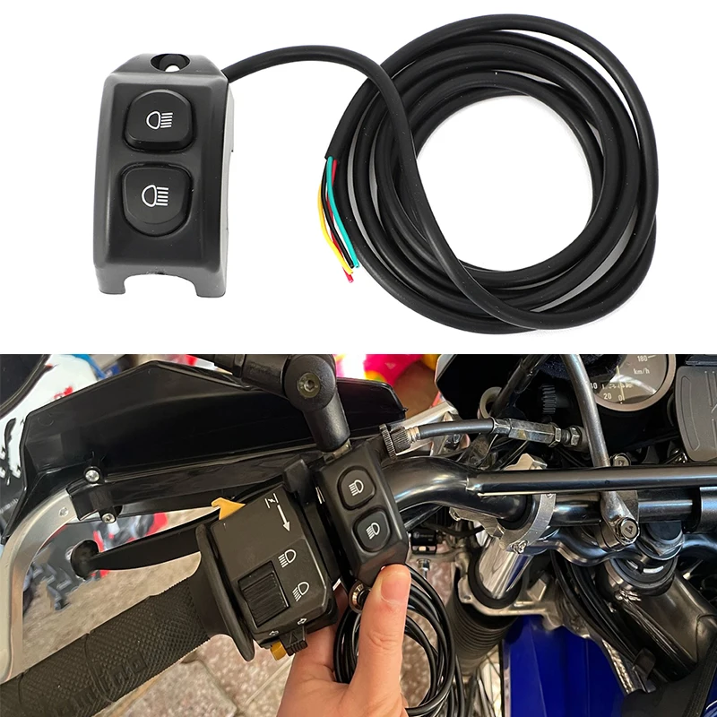 Motorcycle Handle Fog Light Switch Control Smart relay For BMW R1200GS R 1200 GS R1250GS F850GS F750GS Black Gray ABS Fog Lights