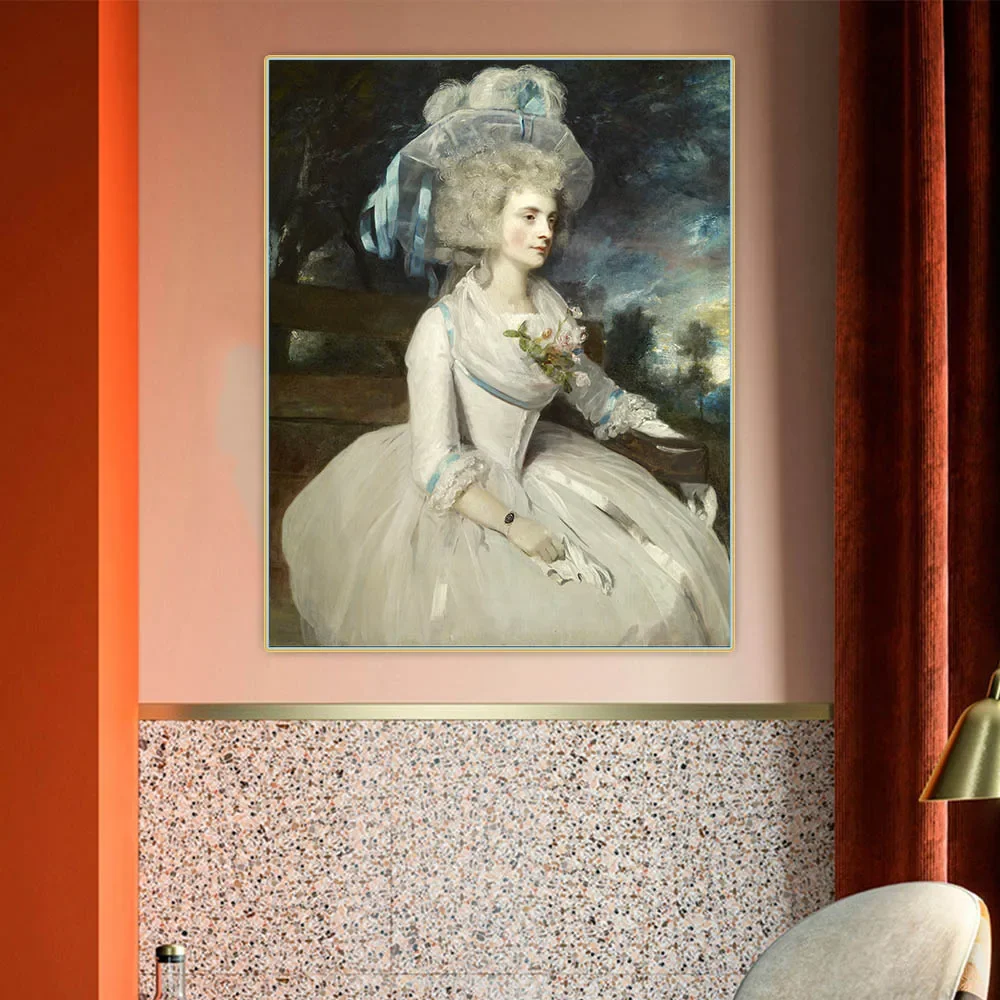 Selina، Lady Skipwith، 1787 بواسطة السير جوشوا رينولدز لوحة زيتية قماشية جمالية صورة ديكور للتعليق على الحائط ديكور المنزل