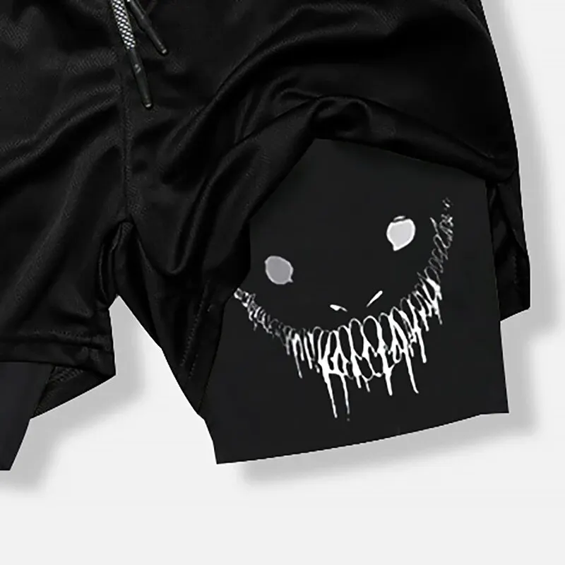 شورت رياضي 2 في 1 سريع الجفاف للرجال، شورت للجري، شورت اللياقة البدنية، شورتات الصالة الرياضية، شورتات التدريب، شورت الركض، طبقة مزدوجة