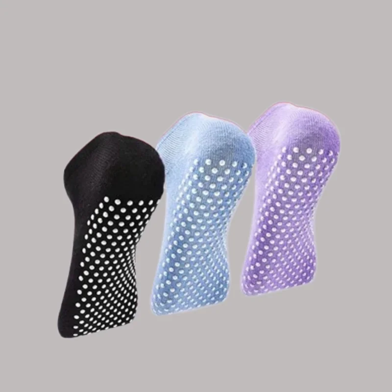 5 Pairs Cotton Breathable Short Socks Elasticity Sport Boy Girl Outside Sport Women's Socks Anti-Slip Socks Trampoline Yoga Sock