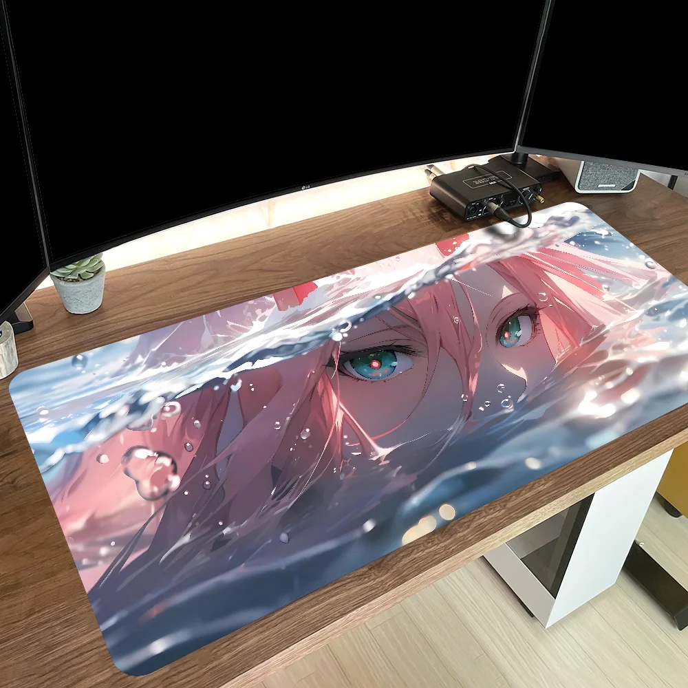 Zero Two Darling In The FranXX 02 XXL Non-slip Mouse Pad Suitable For Office Computers Laptops E-sports Game Desk Mats Keyboard