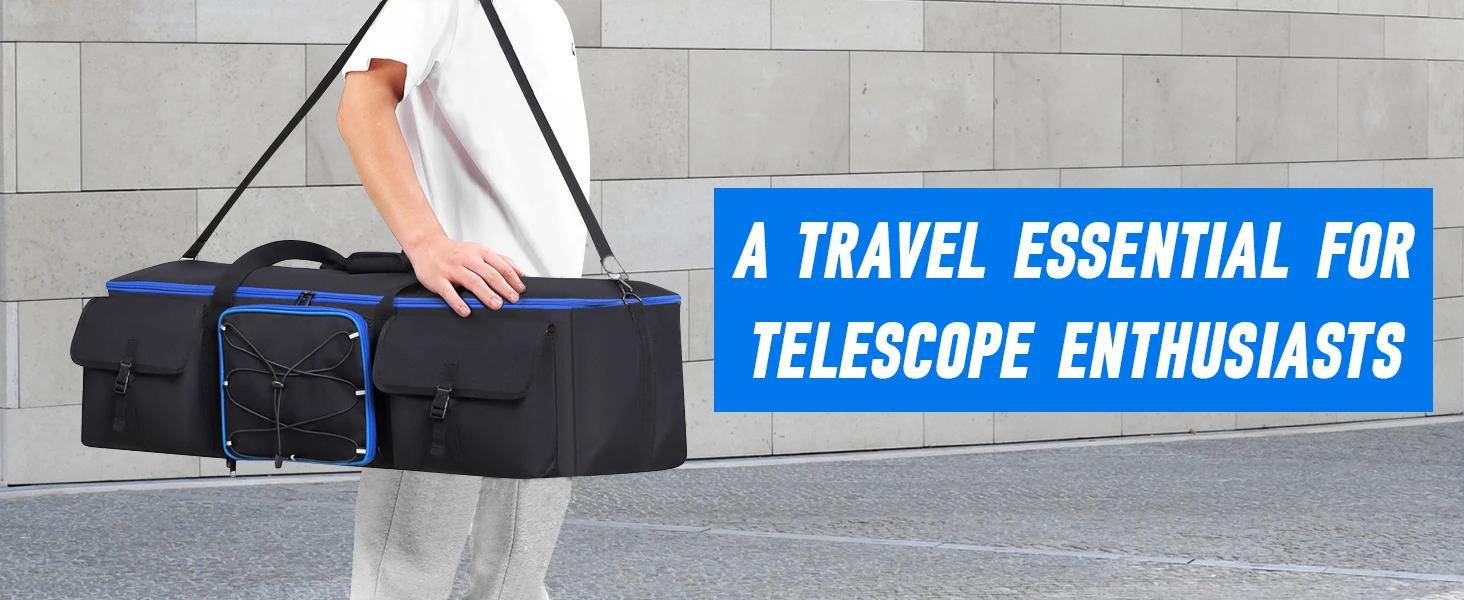 98–103 cm Astronomische Teleskop-Schutztasche, tragbare Aufbewahrungstasche, Schultertasche, Rucksack für Celestron-Zubehör – Detail 3
