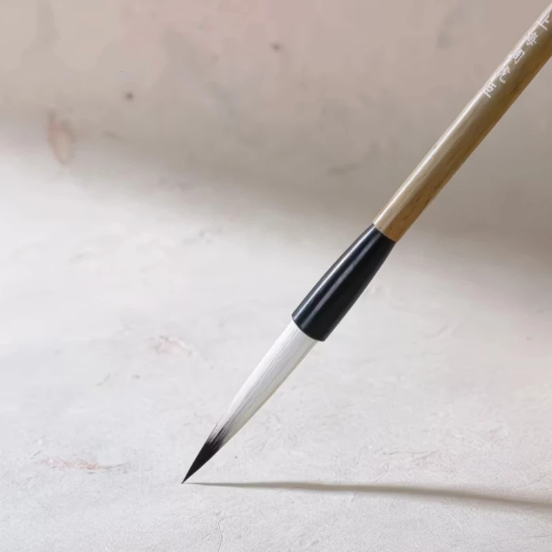 Long Hair Running Script Calligraphy Brush Ox Ear Multiple Hair Running Cursive Script Writing Brush Bamboo Handle Chinese Brush