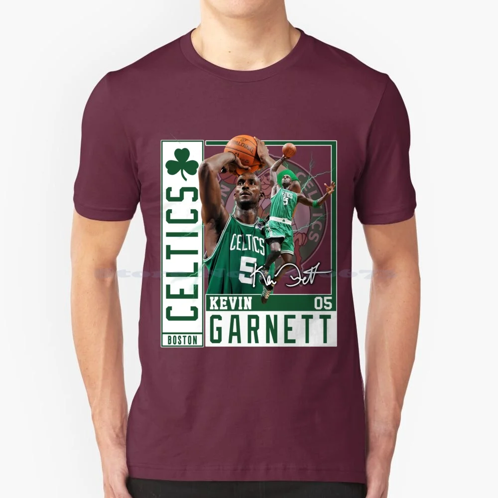 Kevin Garnett The Big Ticket Boston Basketball Legend Signature Vintage Retro 80S 90S Bootleg Rap Style T Shirt 100% Cotton Tee