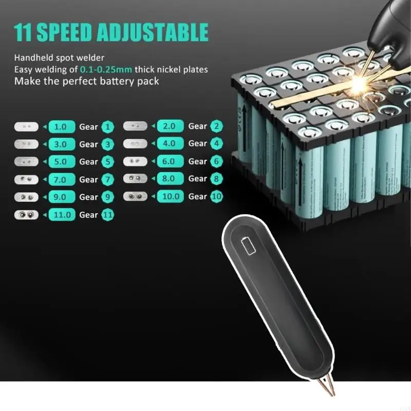 2025 جديد آلة لحام محمول قابلة للتعديل 11 إعداد لصيانة البطارية في الهواء الطلق المنزل