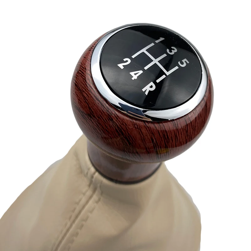 Gear Shift Knob Shifter Lever Stick Gaiter Boot Cover Cars Accessories For Volkswagen VW Passat B5 B5.5 1998-2004 Black Beige