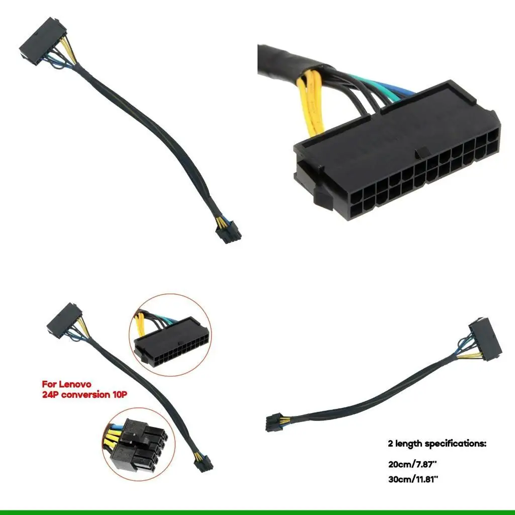 U55C 24 Pin to 10 Pin ATX Power Supply Cable for  Computers