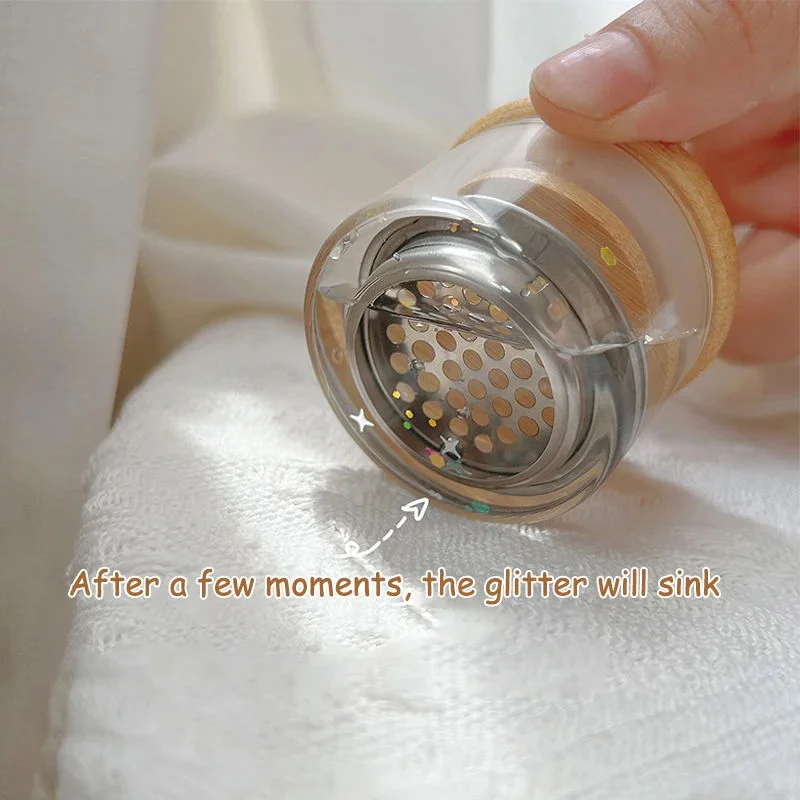 زجاج تنظيف فرشاة الأظافر مع فلتر مقاوم للصدأ، كوب كريستالي بغطاء لحاوية غسالة فرشاة جل لفن الأظافر