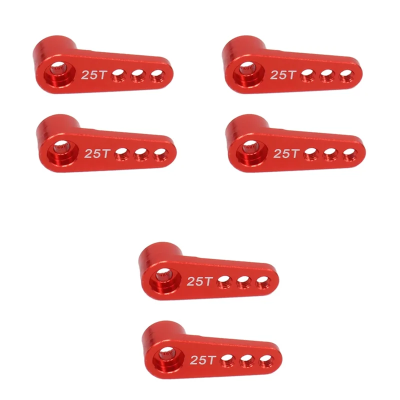 A63T-6Pcs 25T Steering Servo Kits Metal Parts For 1/8 1/10 Rc Model Car/Boat Futaba Hsp Hpi Wltoys Himoto Redcat Traxxas