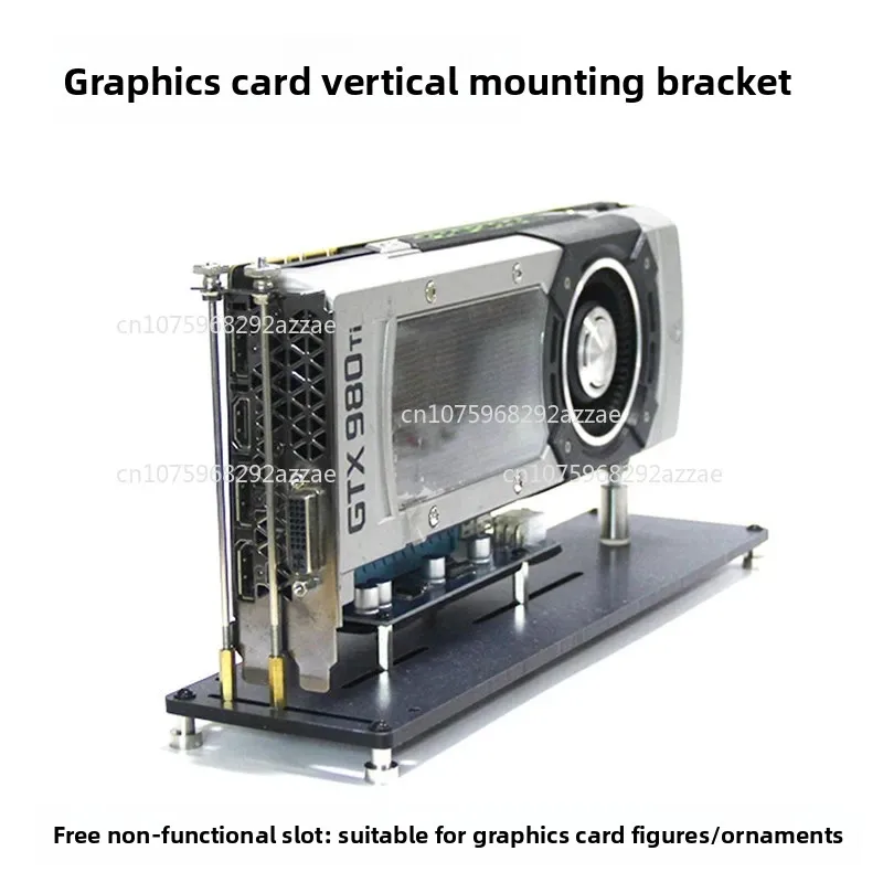 Graphics card vertical mount bracket diy figurine stand with pcie dummy slot for 4080/4090