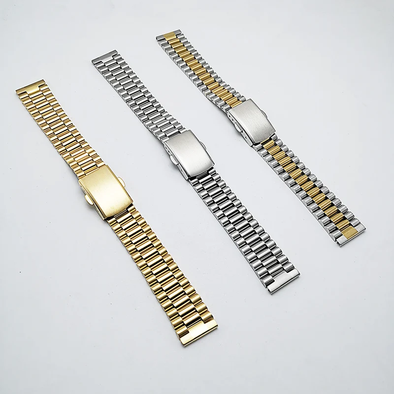 

10mm 12mm 14mm 16mm Solid 316 Stainless Steel Watch Band Women wriststrap of metal