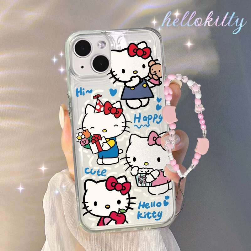 Cute Hello Kitty Cartoon Case For Honor X8 X8A X7 90 70 X7A X6 X6A X7B X9B X8B X6S X9 X9A 9X 50 20 10i Magic 4 5 6 Lite Cover