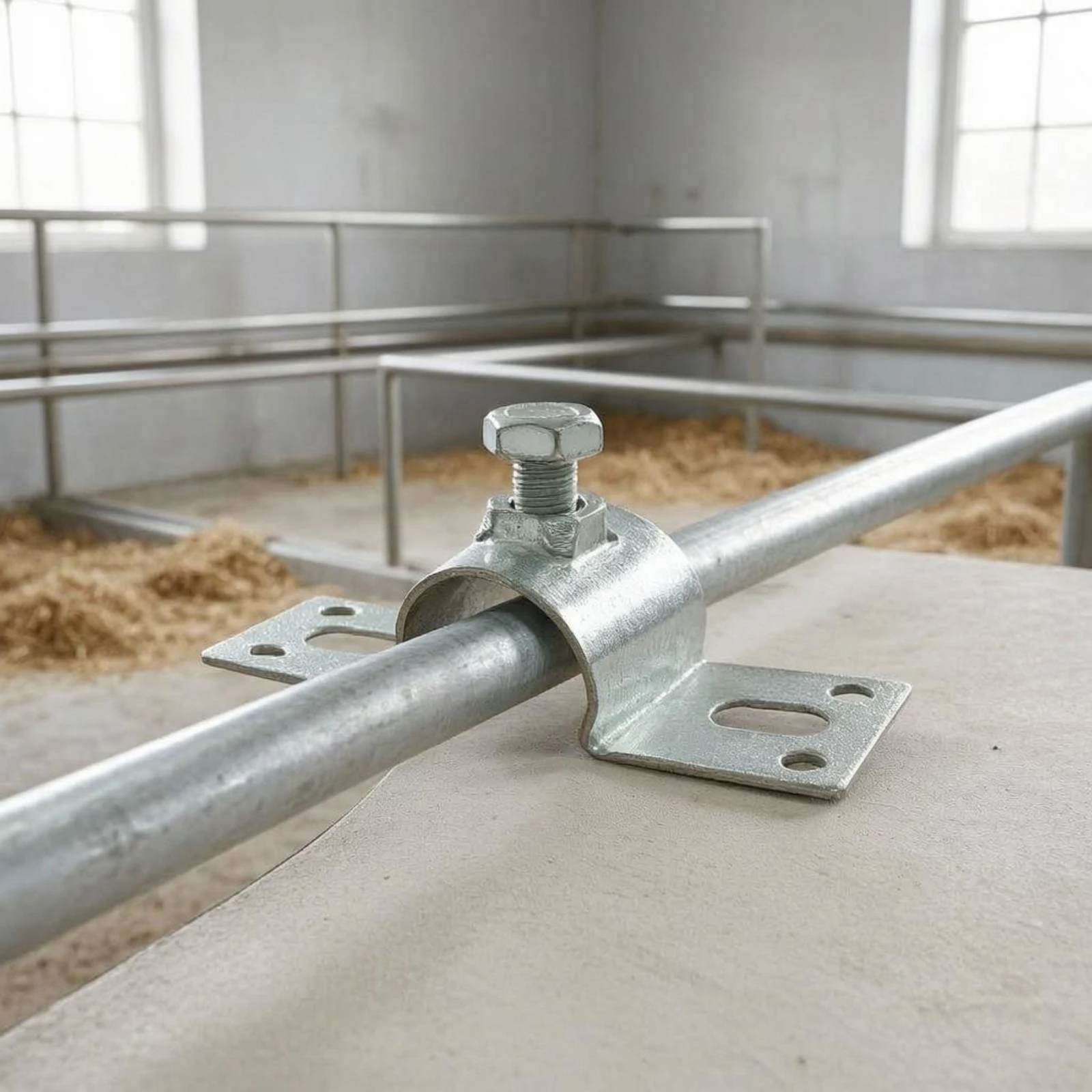 

U-Shaped Clip Bracket Rust-Resistant Bolt-Tightened Clamp U Clamp Bracket Long-Lasting Hardware Easy to Install