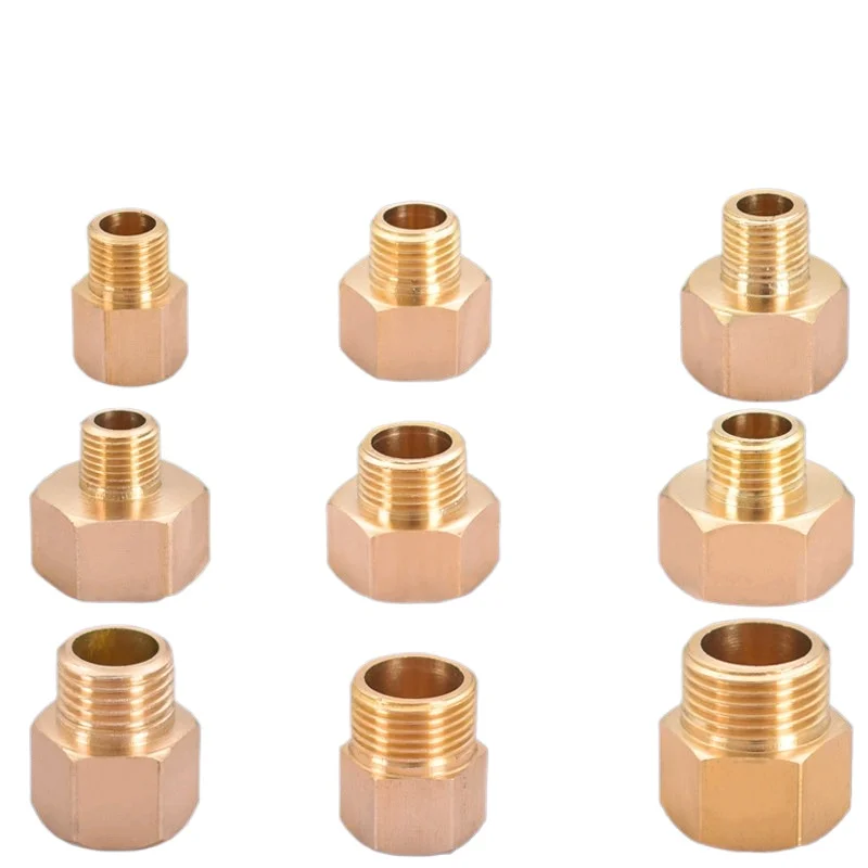 Brass Hex Nut Rod Connector Coupling BSP Female Female Thread Pipe Fittings Adapter for Water Gas Oil Plumbing 1/8 1/4 3/8 1/2