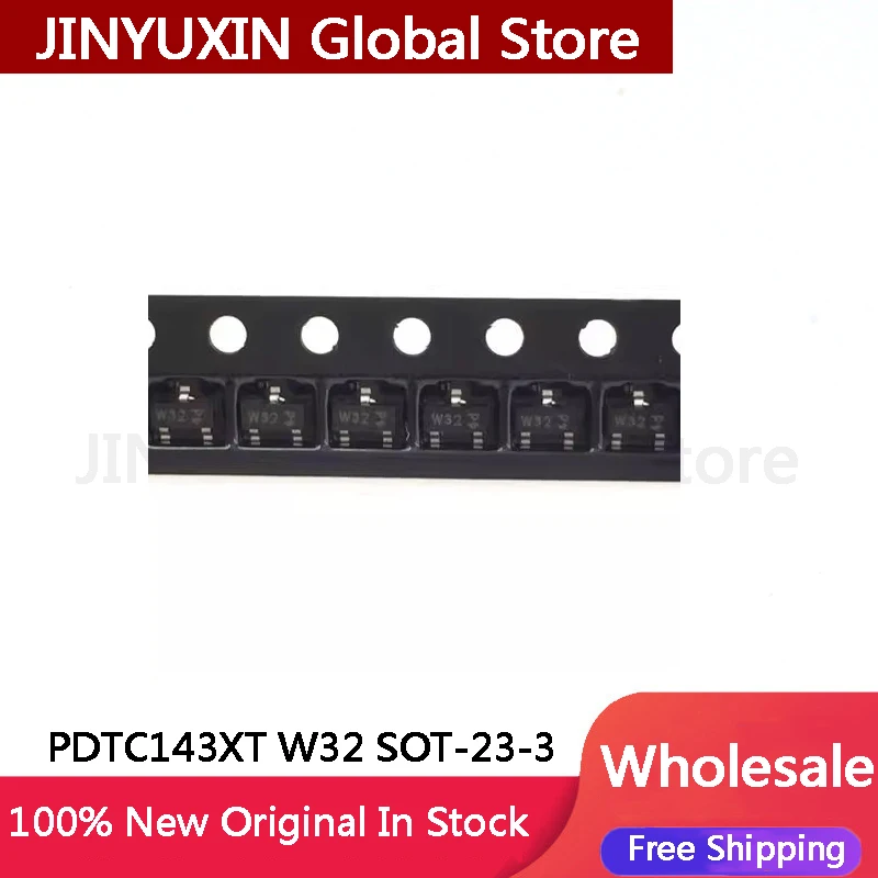 100Pcs PDTC143XT W32 SOT-23-3 IC Chip Stock Wholesale