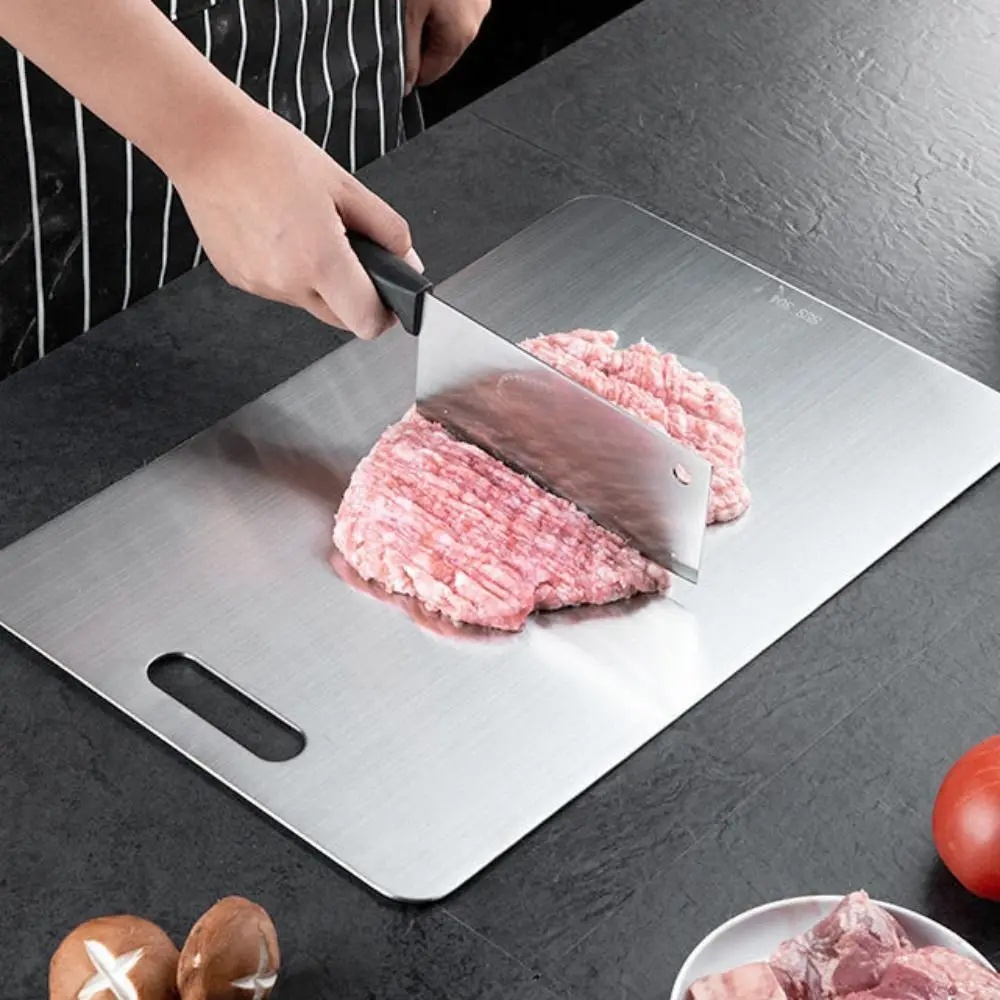 Stainless Steel Cutting Board Thickened Cut Vegetables Meat Vegetable Cutting Board Anti-mold Cooking Tools Chopping Board