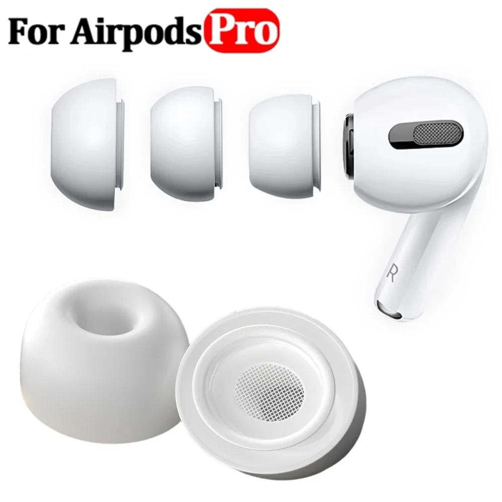 For Airpods Pro 1/2 Gen Soft Silicone Ear Tips Protective Earbuds Cover Ear-pads For Apple Air Pods Pro 2 Earcap Accessories