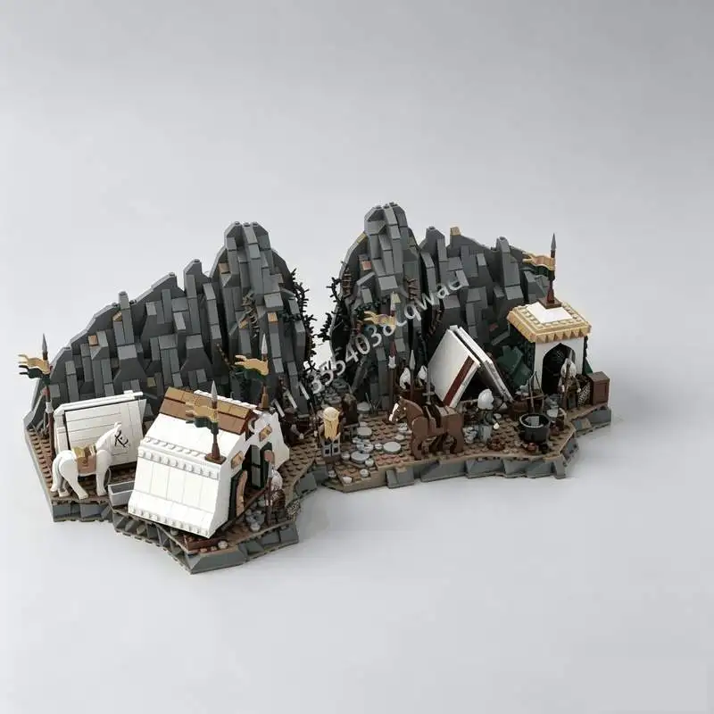 1724 Parts Moc Medieval Refuge Scene Model Custom Puzzle Diy Assembly Educational Building Blocks Toy Gift For Hobby Collectors