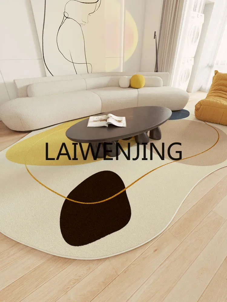 Carpet Living Room Advanced Light Luxury New Stain-Resistant Irregular Winter Bedroom Coffee Table Sofa Floor Mat Thickened
