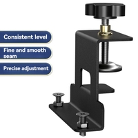 J1UL1N Cabinet Door Panel Mounting Jig Multi-Role Panel Positioning Fixing Clamp Wood Board Handle Install Punching Locator